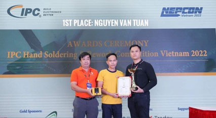 Winners of the IPC Hand Soldering and Rework Competition